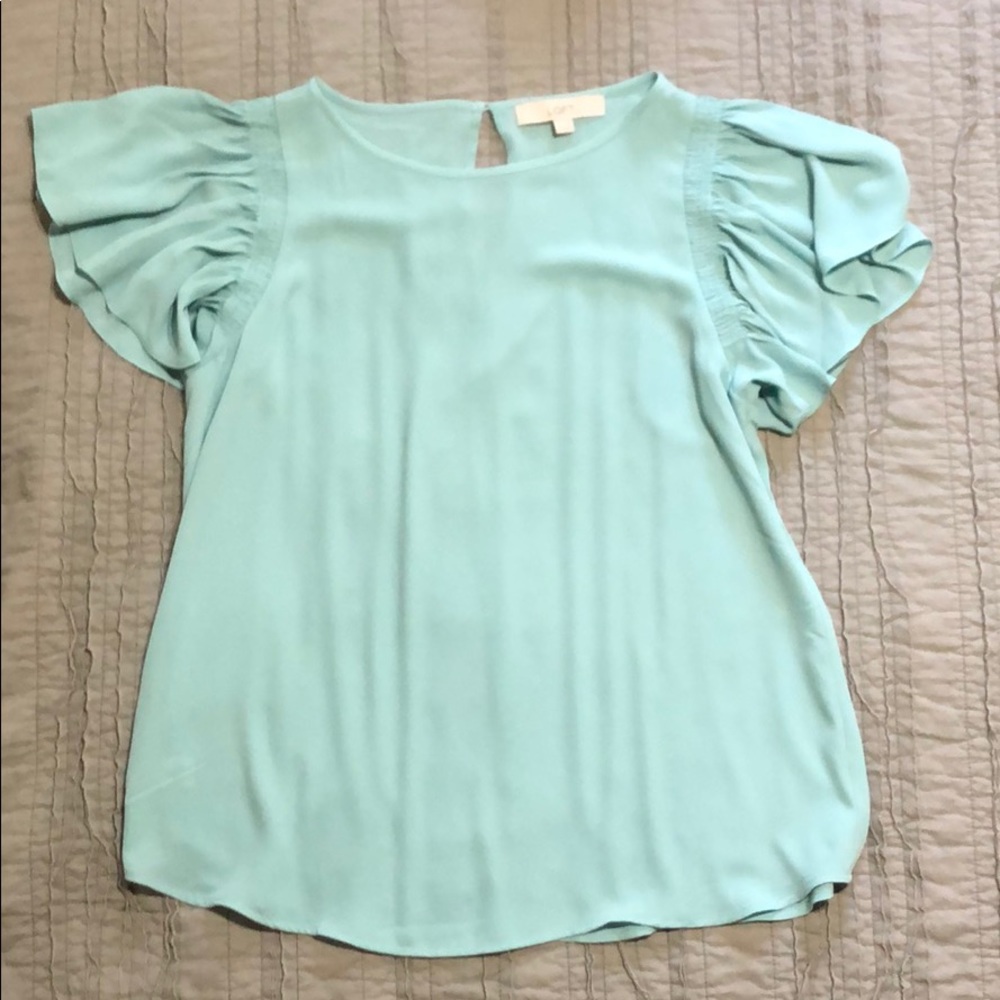 Loft Flutter Sleeve Blouse